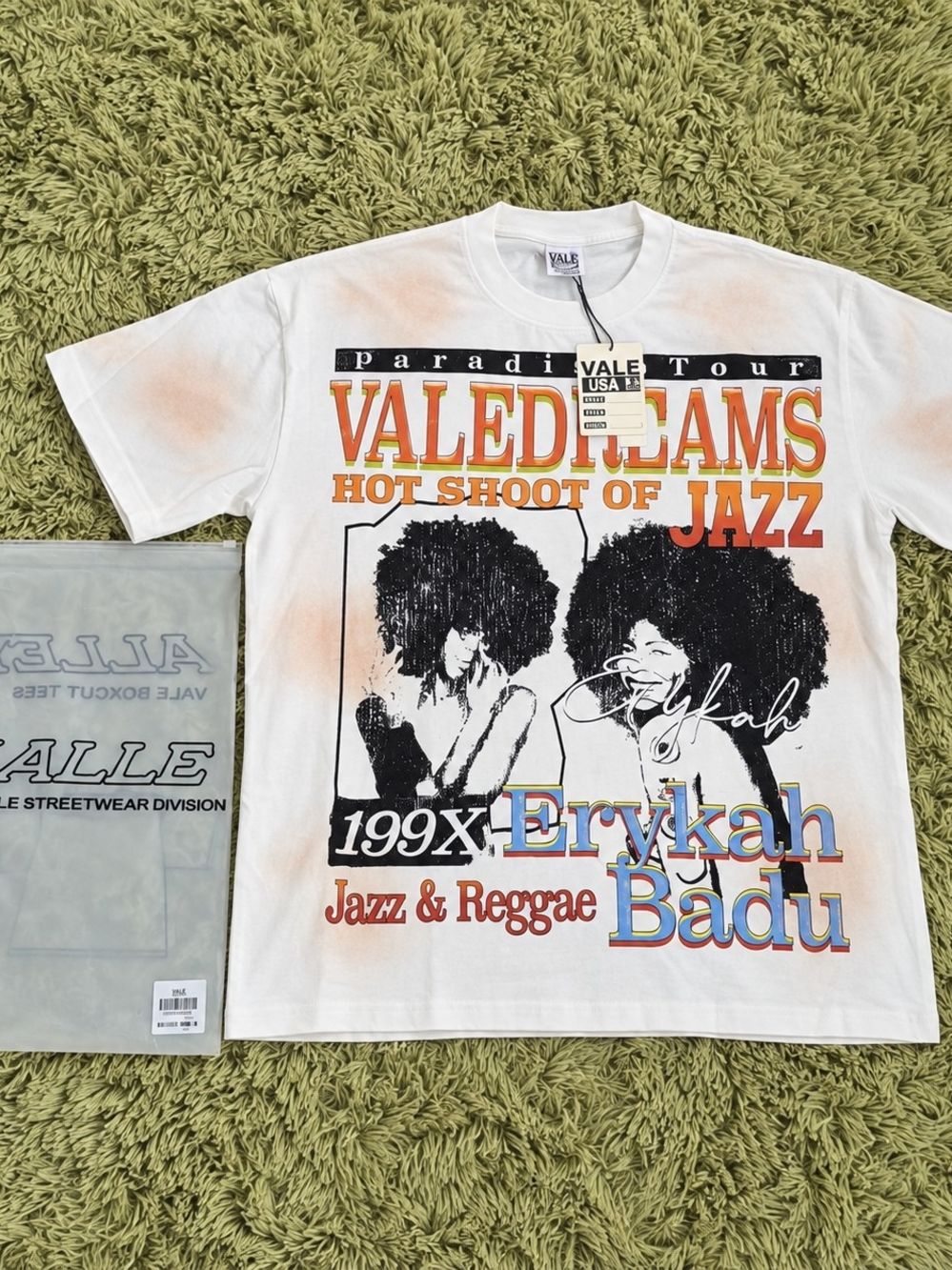 Vale Forever Erykah Badu 199X Jazz & Reggae Graphic T-Shirt White M NWT